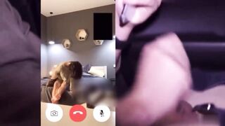 绿帽老公视频电话看着老婆被操