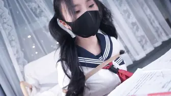 《差生的课后惩罚2》这次的惩罚会是什么？坐着眺蛋阅读错题，强制两次羔_潮、开腿M绑、鸭子坐、sp、裙底视角。