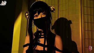 【Yuzukitty】_劲爆网红美少女【柚子猫】_Cosplay【被紧缚凌辱的杀手：约尔·福杰】轻度SM，捆绑性爱，高清720P原版无水印