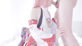 原神cosplay《八重神子：仙狐宫司异闻录》 宫司大人终究是露出了她的狐狸尾巴