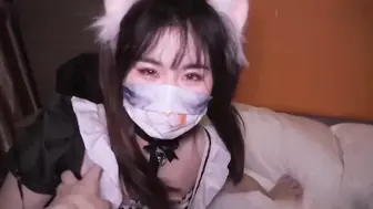 【最新泄密电竞酒店lo娘女仆服务】肥逼屁股大，轻松拿下射脸上