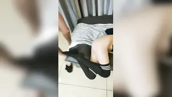 双马尾极品JK制服萝莉～男同学上阵操一炮