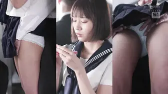 SONE-821 [中文字幕] 在电车上被猥亵时，我兴奋到小穴快感爆棚，尿裤子了…我是变态吗 儿玉七海