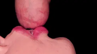 唯美特写：最好的挤奶口交与捆绑包皮！她让我在闭合的包皮里射精！两次！#SweetheartKiss