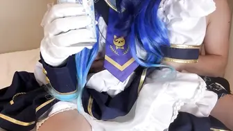 日韩 コスティック＋ 同人圈手套手交天花板 美少女Cosplay 润滑狂撸榨精到空