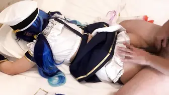 日韩 コスティック＋ 同人圈手套手交天花板 美少女Cosplay 润滑狂撸榨精到空