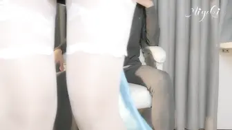 铃木美咲 公孙离白丝 3Cosplay
